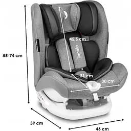 Автокрісло Lionelo Oliver 9-36 кг Isofix Stone - мініатюра 5