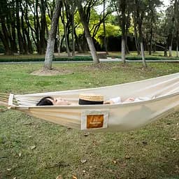 Гамак одномісний без перекидання Naturehike CNK2450WS018, бавовна, зелений - мініатюра 4
