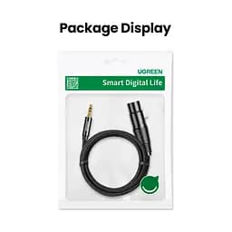 Кабель мультимедійний 3.5mm M to XLR F 2.0m AV182 black Ugreen (20244) - мініатюра 12