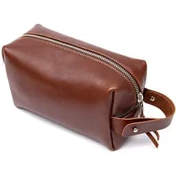 Чоловіча шкіряна косметичка GRANDE PELLE 18х10х8 см acs0018590 - мініатюра 2
