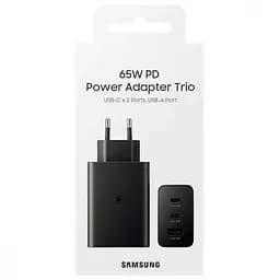 Зарядний пристрій Samsung 65W Power Adapter Trio w/o cable Black (EP-T6530NBEG) - мініатюра 6