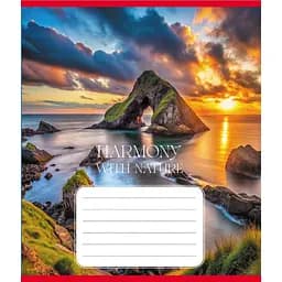 Зошит загальний "Гармонія з природою" Leader 060-610277K-2 в клітинку, 60 аркушів