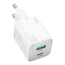 Адаптер сетевой Hoco Almighty charger N41 1USB/1Type-C, 20W/3A, PD/QC|