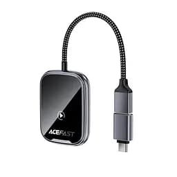 Адаптер ACEFAST QC1 CarPlay wireless adapter for car Metal Gray (6974316285793) - мініатюра 4