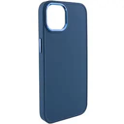 Чохол Epik TPU Bonbon Metal Style для Apple iPhone 13, 6.1 Синій/Cosmos blue