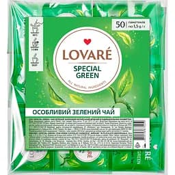 Чай зеленый китайский Lovare Special Green 75 г (50 шт. х 1.5 г)