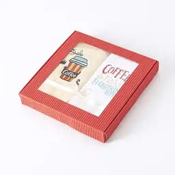 Набір махрових серветок Ideia Coffee makes everything better, 50х30 см, 2 шт., білий з молоком (8-07260) - мініатюра 4