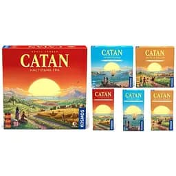 Настольная игра Rozum Катан + 5 дополнений (укр.) (R100UA+5)