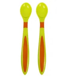 Набір ложок Курносики, з довгою ручкою, салатовий, 2 шт. (7060 зел/пом)