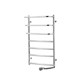 Полотенцесушитель электрический Kroner Каскад дуга ДКД03ER 900x500/7 ER CV019613, Хром, Правое