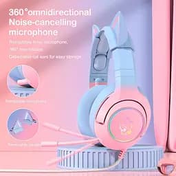 Навушники Onikuma Gaming CAT Gradient with RGB K9 7.1 - мініатюра 4