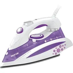 Sencor Праска, 2200Вт, 380мл, постійна пара - 30гр, Anti-Calс, Drip-Stop, керам. підошва, голубий