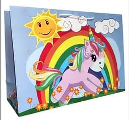 Набор подарочных пакетов Единорог, 45x33x13 см, 6 шт. в упаковке, 9668-6