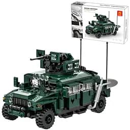 Конструктор Wange військовий автомобіль Hummer Humvee з кулеметом  військова техніка, 518 деталей - мініатюра 5