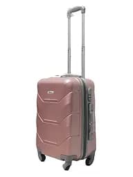 Валіза маленька S ABS-пластик Milano bag 147M 55×38×23см 45л Рожеве золото - мініатюра 2