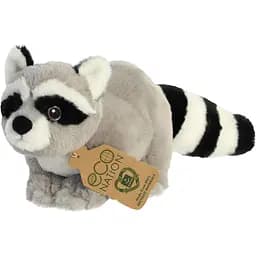 Мягкая игрушка Aurora Eco Nation Енот, 23 см, серая (200039C)