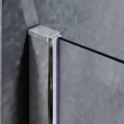 Шторки скляні на ванну Koer SR BS05-90x140-TR-01 прозоре скло Easy Clean 6 мм, хром KR5372, Універсальна, прозорий, хром - мініатюра 10