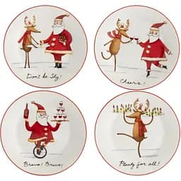 Набір тарілок Limited Edition Ny Party 4 шт 19 см (TRSC-HD5025-4P06)