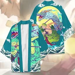Плащ Хаорі Накидка в японському стилі Ван Піс Зоро One Piece Zoro - мініатюра 2