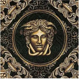 Скатертина Прованс Arte di lusso 180х135 см чорно-біла з золотим (25450) - мініатюра 3