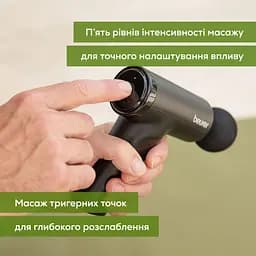Масажер Beurer CompactPower для тіла 3 насадки чорний (MG_89_LE) - мініатюра 6