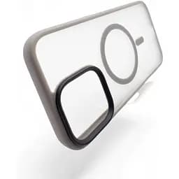 Чохол-накладка BeCover Metal Buttons Case (MagSafe) для Apple iPhone 16 Gray (712092) - мініатюра 3