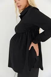 Блузка для вагітних та годуючих з шнурівкою Venice Lullababe розмір XXL (50) Чорний - мініатюра 8