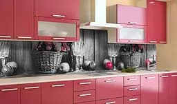 Вініловий кухонний фартух Натюрморт 3Д наклейка для кухні ПВХ кошик дошки Фрукти Сірий Happy Pocket Z181464