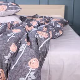 Простирадло MirSon Ranforce Elite 17-0706 Silver Petals 200x220 см світло-сіре (2200010619355)