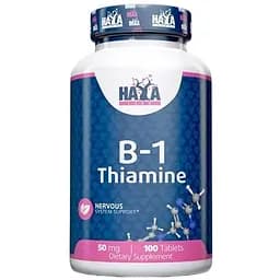 Витамин В1 Haya Labs Thiamine 50 мг 100 таблеток