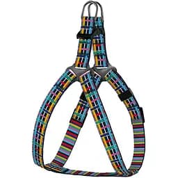 Шлея для собак дрібних порід BronzeDog Urban Art Клітинка XS 33-40 см