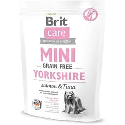 Cухий корм для собак породи йоркширський тер'єр Brit Care Sensitive Grain Free Yorkshire з лососем і тунцем 0.4 кг