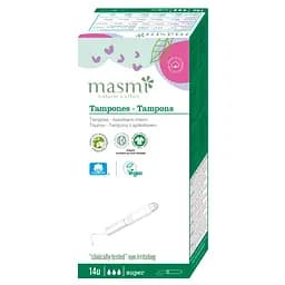 Органические тампоны Super с аппликатором Masmi 14 шт.