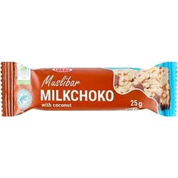 Цукерки Lukas Muslibar Milkchoko глазуровані з кокосом 25 г