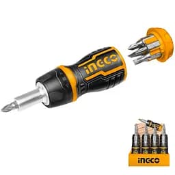 Викрутка з тріскачкою Ingco Super Select 8-в-1(AKISDS1728)