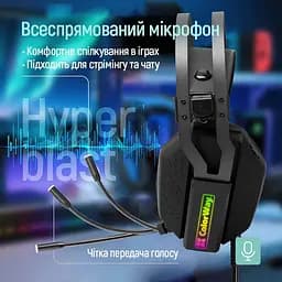 Гарнітура СolorWay Hyperblast RGB Black (CW-HPG05BK) - мініатюра 4
