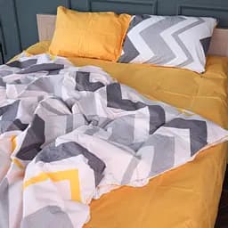 Комплект постільної білизни Mirson бязь Zigzag ornament 2x143x210 см (2200011565781)