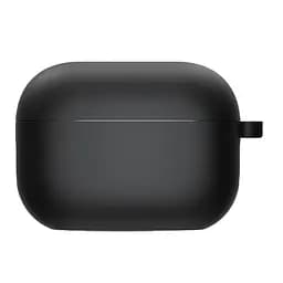 Силиконовый футляр с микрофиброй для наушников Airpods Pro 3 Черный / Black