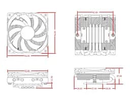 Кулер процесорний ID-Cooling (IS-37-XT Black) - мініатюра 3