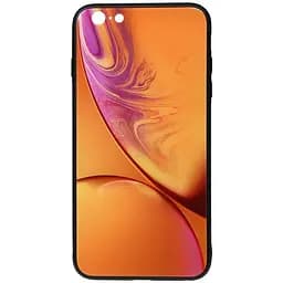 Чохол-накладка Toto Print Glass Space Case Apple iPhone 6 Plus/6S Plus Yellow