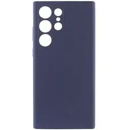 Чехол Silicone Cover Lakshmi Full Camera (AAA) для Samsung Galaxy S25 Ultra Темно-синий / Midnight blue