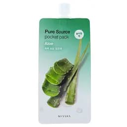 Маска для обличчя Missha Pure Source Pocket Pack, з алое, 10 мл