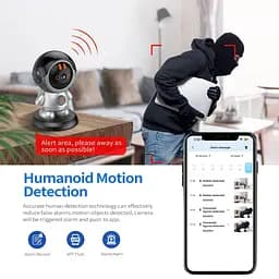 Відеоняня поворотна бездротова камера відеоспостереження WiFi HD Wireless IP Camerа - мініатюра 7