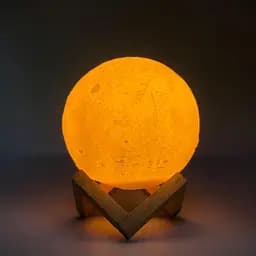 Світильник-нічник UFT Magic 3D Moon Touch Control Місяць 11 см на підставці жовтий колір світіння - мініатюра 2