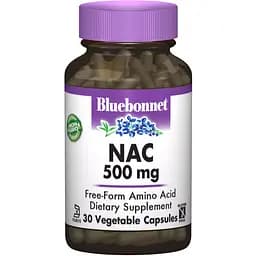 N-Ацетил-L-Цистеїн Bluebonnet Nutrition NAC 500 мг 30 капсул