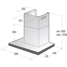 Витяжка Т-подібна Gorenje WHT6SYW [142696] - мініатюра 5