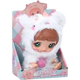Детская мягкая игрушка-брелок Bambi «Lovely Baby» 6053a (White)