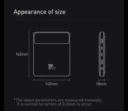 Зарядний пристрій Power bank Baseus Blade 100W 20000mAh для ноутбуків - мініатюра 10