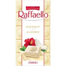 Шоколад Raffaello білий з мигдалем 90 г (895507)
