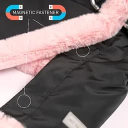 Куртка для собак Pet Fashion Mery S Чорна-рожева - мініатюра 5